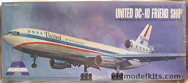 Aurora 1/144 United DC-10 Friendship Sealed, 385 plastic model kit